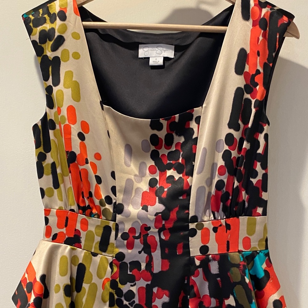 Jessicas simpson , Colorful Abstract Print Dress - Picture 5 of 14